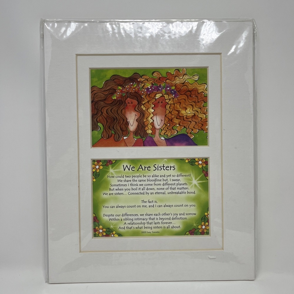 Suzy Toronto's Tingle Heart -We are Sisters 10x8 Artwork Print, 2009